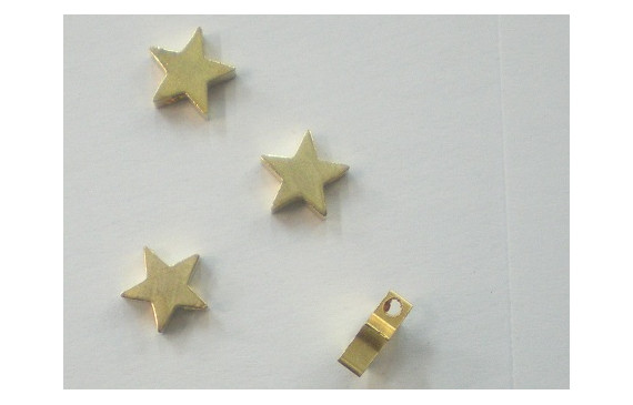 Colgante Estrella Dorada 8mm diametro Oro