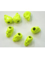 Calavera Metálica Fluor 10*10*6 Amarillo Fluor