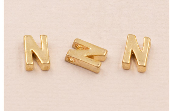 Letra N 7*6*2 Oro
