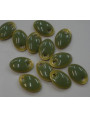 Ovalo esmaltado D.cara 12*8 color piedra