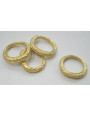 Aro 11*11mm trabajado Oro Mate