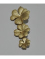 Colgante Trio Flores 12*40mm O.Mate