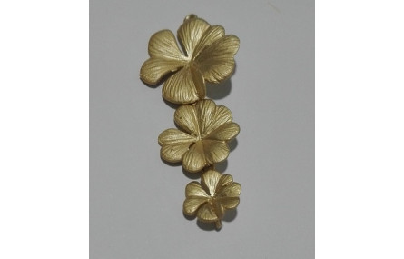 Colgante Trio Flores 12*40mm O.Mate