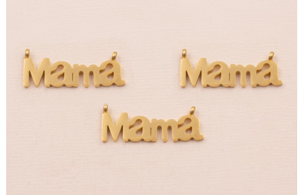 MAMA ACERO INOXIDABLE Dorada 27*5mm