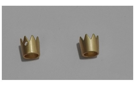 Colgante Corona 7*7mm Oro Mate