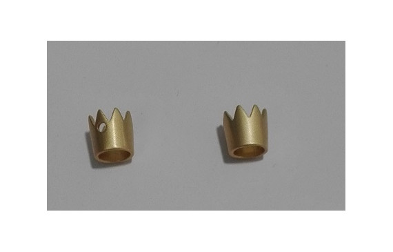 Colgante Corona 7*7mm Oro Mate