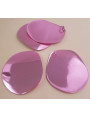 Lámina aluminio redonda 43mm baño Rosa Metalizado
