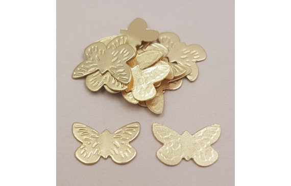 Mariposa 12*8mm Oro Mate