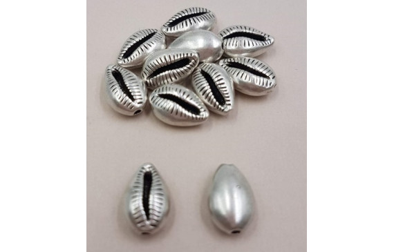 concha 10*8mm Plata Vieja