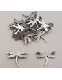 Libélula 12*9mm Plata Vieja