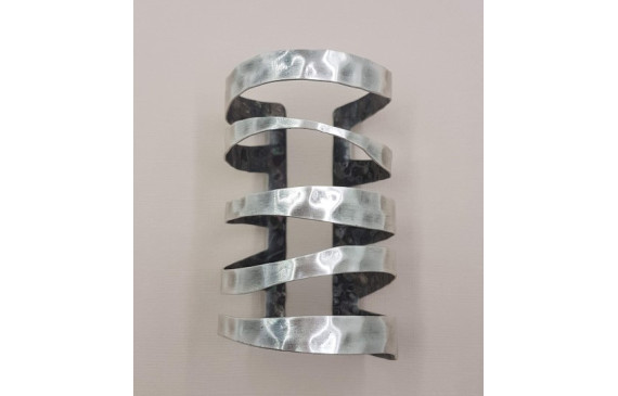 Pulsera 5 tiras Plata Vieja 90 mms