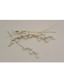 Pieza Rama alambrada abalorio Blanco 77mm