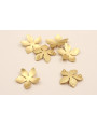 Pieza Flor 5 Pétalos Dorado Mate 23mm diámetro