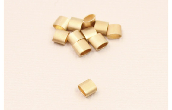 Entrepieza ovalada 4*4*2mm Dorado Mate