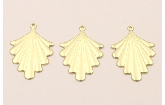 Colgante Palma Oro Mate de 31*22mm