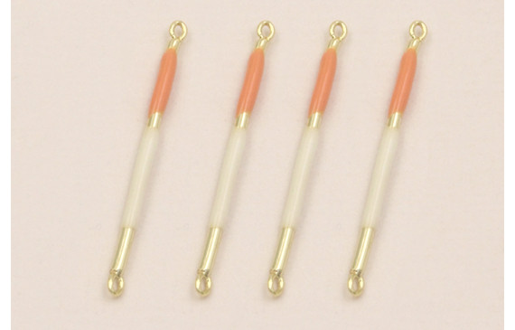 Colgante Acero Inox. Listón 23mm Oro Salmón Beige