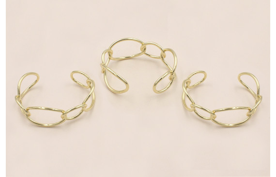 Pulsera Eslabones 24mm ancho  Dorada