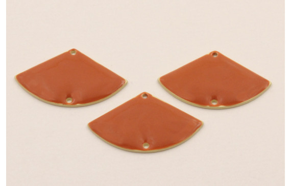 Abanico de 24*14mm esmalte Teja