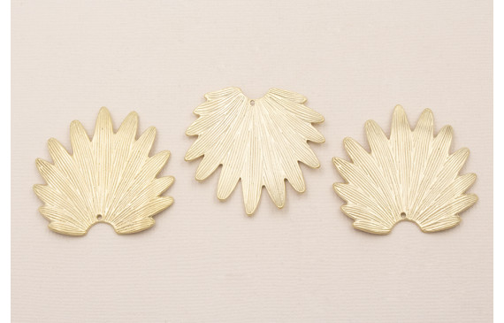 CuentaHoja Concava 45*40mm Dorado Mate