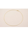 Collar Hilo de 1mm Dorado con cierre Mosquetón