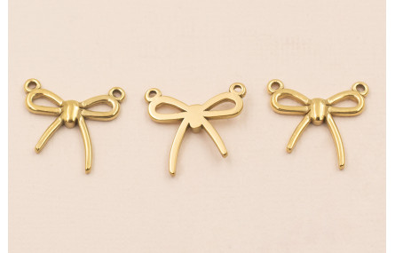 Colgante Lazo Acero Inox. 61*16mm Oro