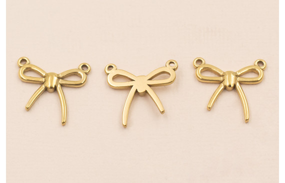 Colgante Lazo Acero Inox. 61*16mm Oro