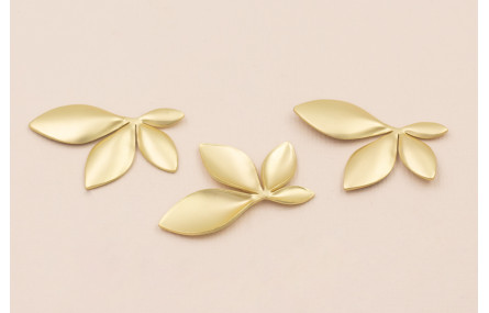 Raillete hojas de 35*30mm Oro Mate