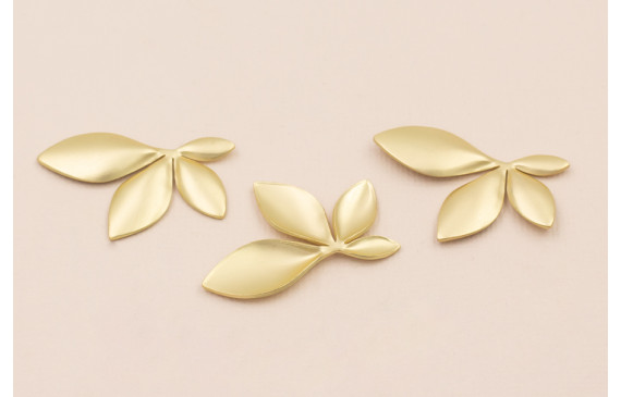 Raillete hojas de 35*30mm Oro Mate