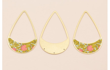 Colgante lágrima 58*37 O.Mate Hojas y Flores