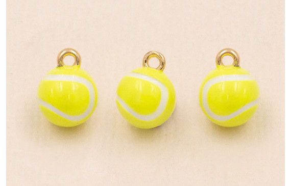 Colgante Pelota Tenis 7mm Verde