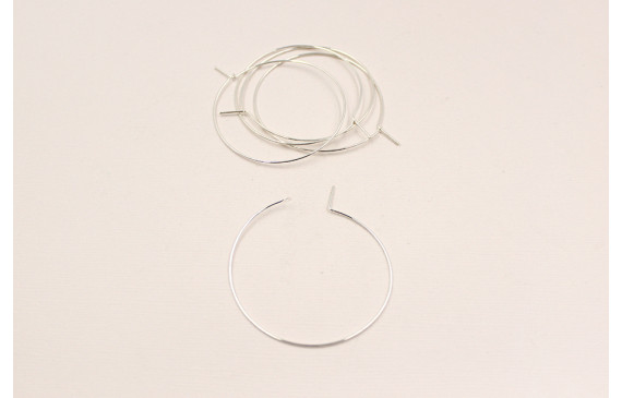 CRIOLLA HILO REDONDO 45MM PLATA