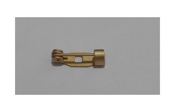 broche 13mm 1 agujero oro mate