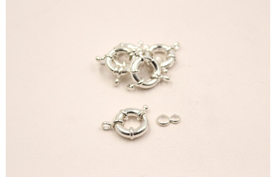 Cierre marinero plata 17mm ext