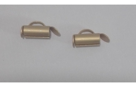 Terminal varias bandas 4*10MM oro mate