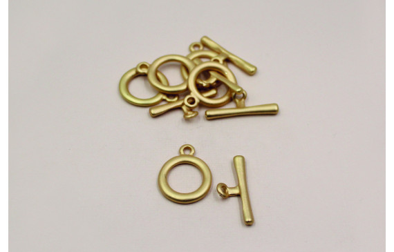 Cierre Marinero 18mm diametro interior Oro mate