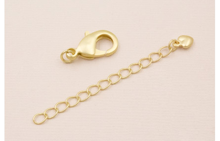 Cierre Completo mosquetón de 20mm Oro Mate