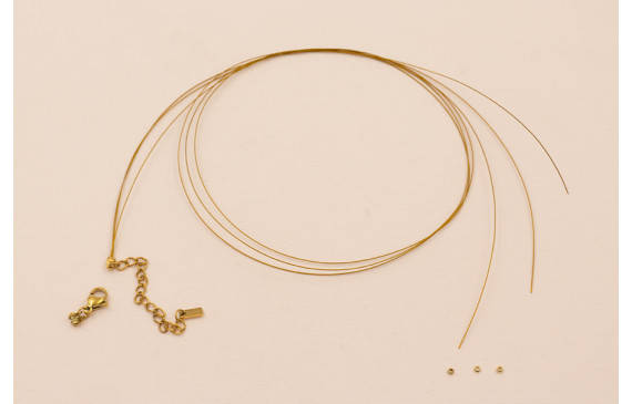 Cierre completo Acero Inox 3 líneas de  50cms