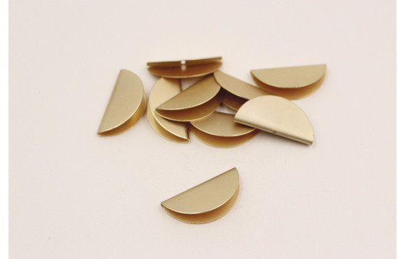 Terminal abanico 30mm agujero oro Mate