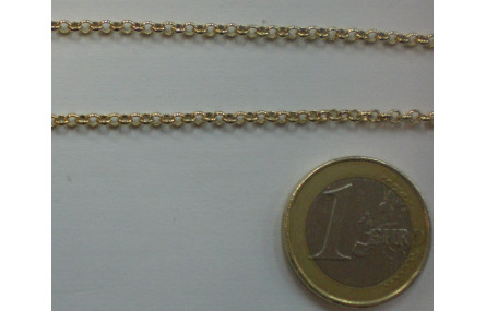 Cadena rolo 2,5mm dorado