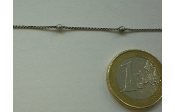 cadena con Bola de 2mm intercalada P.Vieja