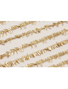 Cadena hojas de 7mm Oro Mate