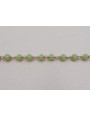 cadena engarzada cristales 2*3mm verde Opal