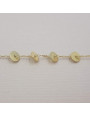Cadena discos de 7mm oro Mate