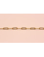 Cadena eslabón rectangular 12*4*0,5mm Oro Mate