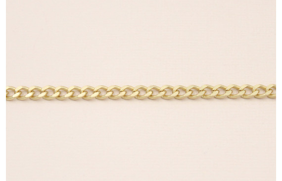 Cadena Eslabón retorcido 5,5*4,5*1mm Oro Mate