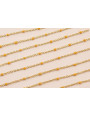 Cadena de 1,5mm oro mate con Microesmalte Mostaza
