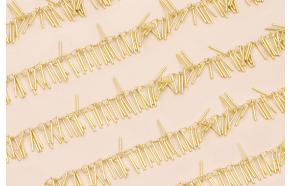 Cadena Pivotes de 15mm Dorado Mate