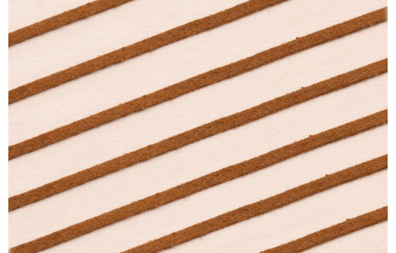 Tira cuero 1 metro-  2mm*0,7 grosor Marrón