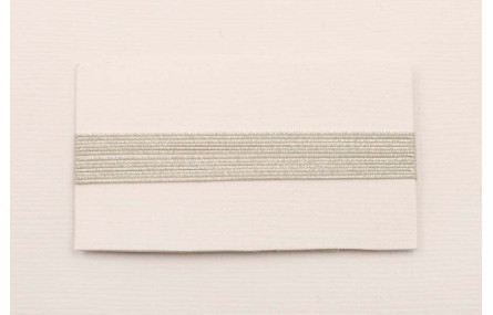 Hilo Macramé metálico plata 0,65mm