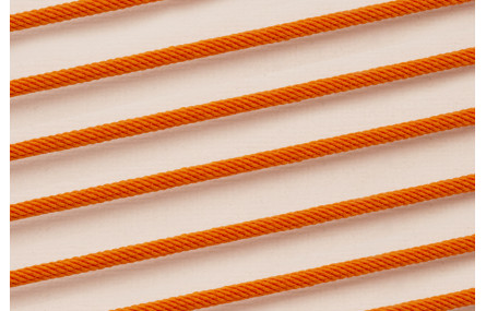 Cordón retorcido trenzado 3mm Naranja